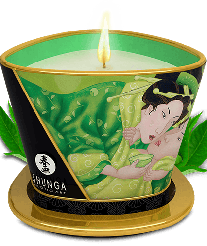 Bougie de massage lueur et caresses - Zenitude Thé vert exotique