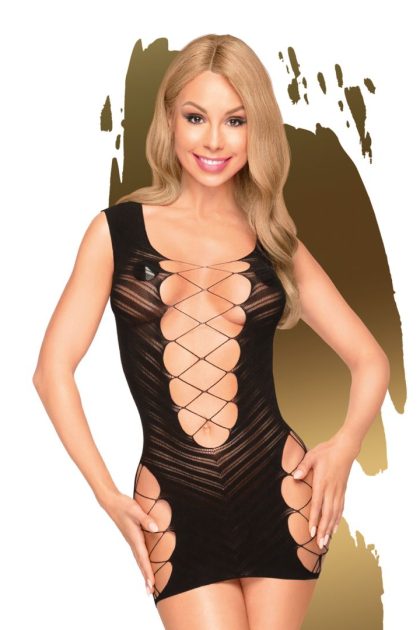 Flame on the rock Robe  - Noir