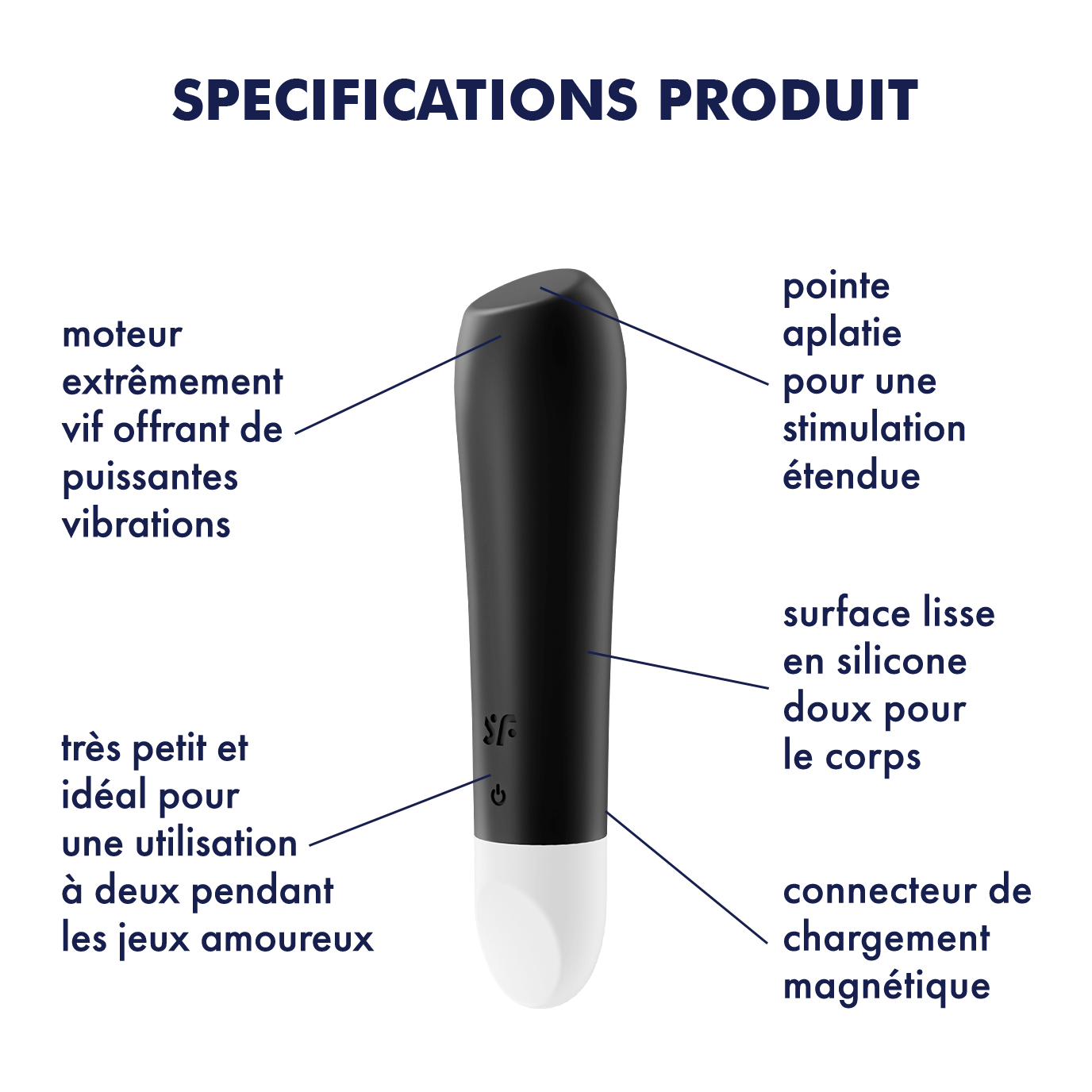 Ultra Power Bullet 2 - Noir Vibromasseur Satisfyer – Image 8