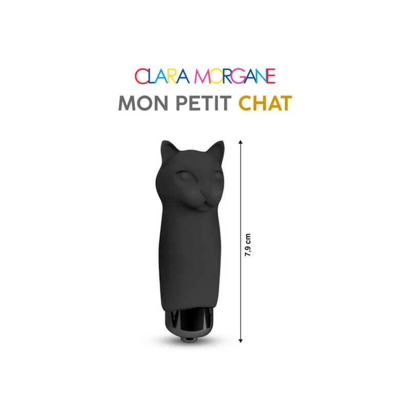 Mini vibromasseur Mon petit chat Clara Morgane - Noir – Image 2
