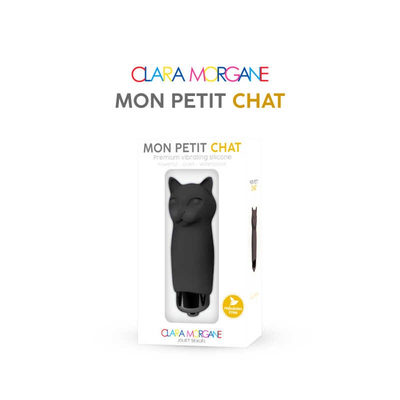 Mini vibromasseur Mon petit chat Clara Morgane - Noir – Image 3