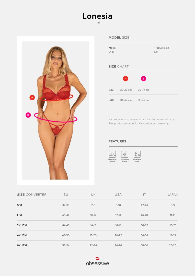 Lonesia Ensemble 2 pcs - Rouge – Image 9