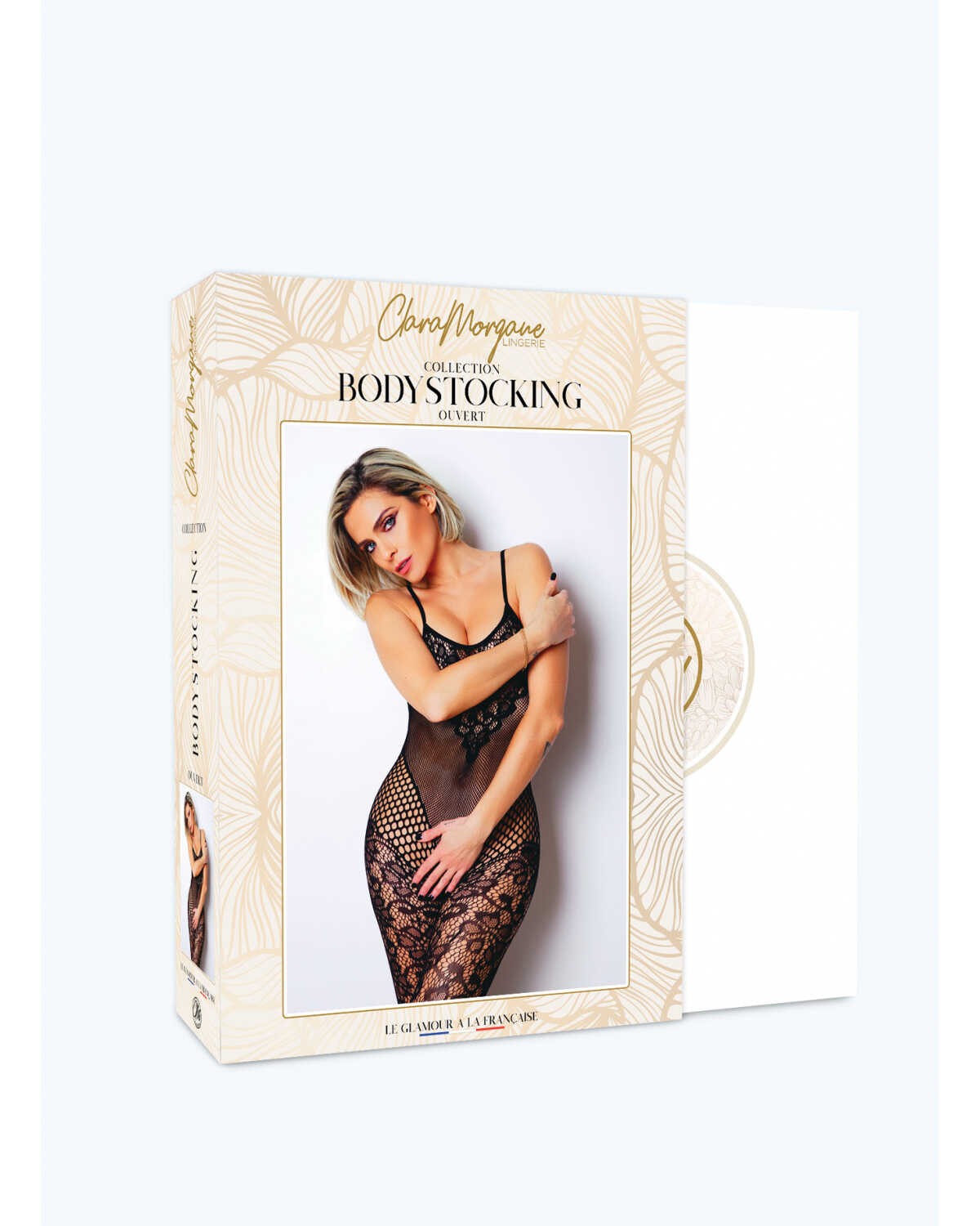 Le numéro 19 bodystocking Clara Morgane - Noir – Image 3