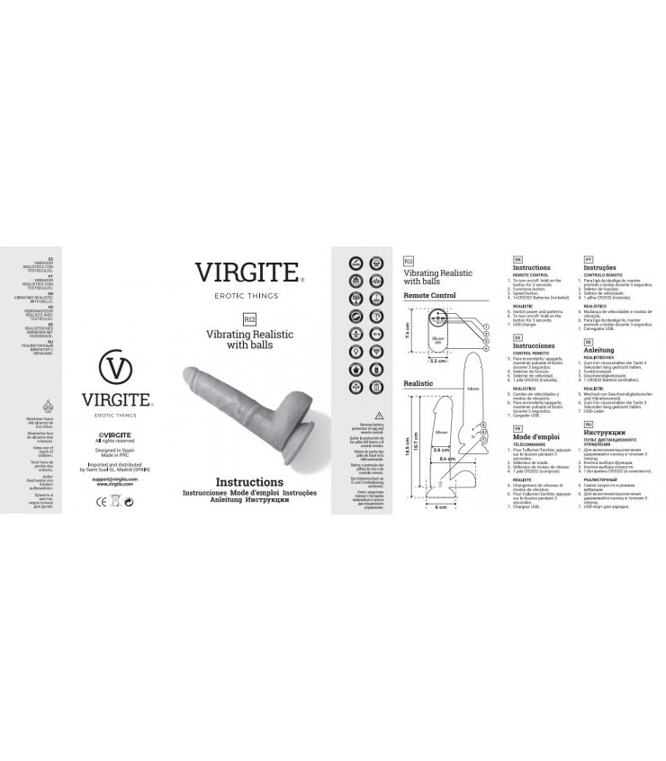 VIBROMASSEUR RÉALISTE "R12" 14.4CM AVEC TÉLÉCOMMANDE VIOLET – Image 7