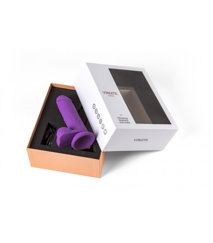 VIBROMASSEUR RÉALISTE "R12" 14.4CM AVEC TÉLÉCOMMANDE VIOLET – Image 5