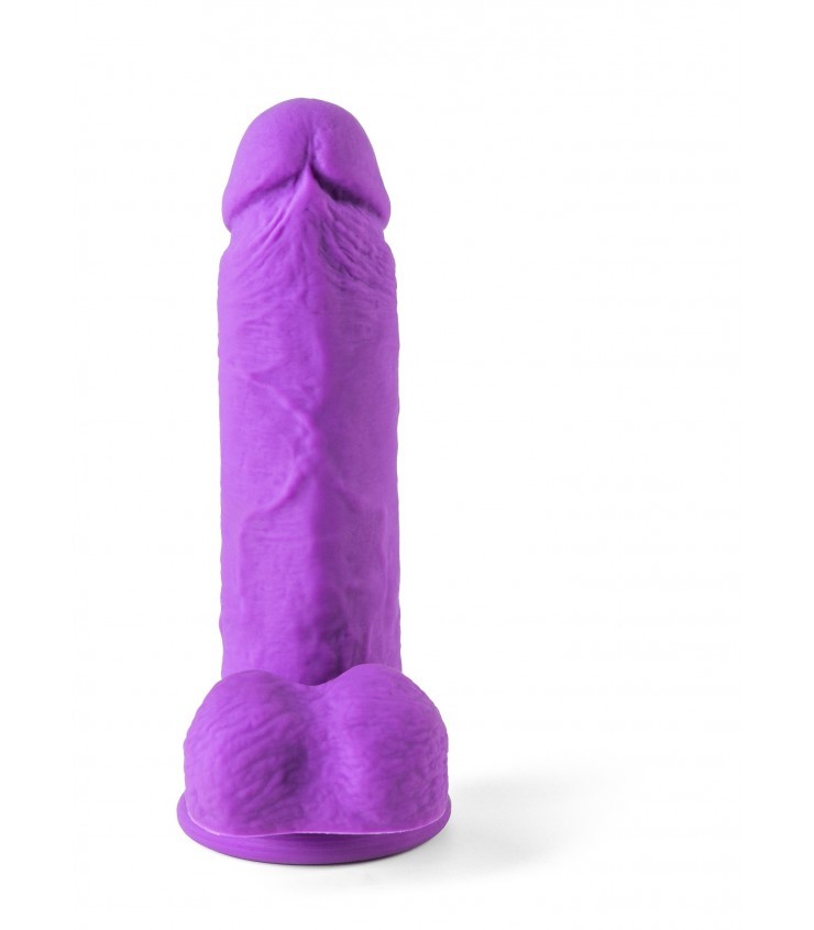 VIBROMASSEUR RÉALISTE "R12" 14.4CM AVEC TÉLÉCOMMANDE VIOLET – Image 3