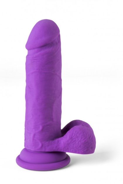 VIBROMASSEUR RÉALISTE "R12" 14.4CM AVEC TÉLÉCOMMANDE VIOLET
