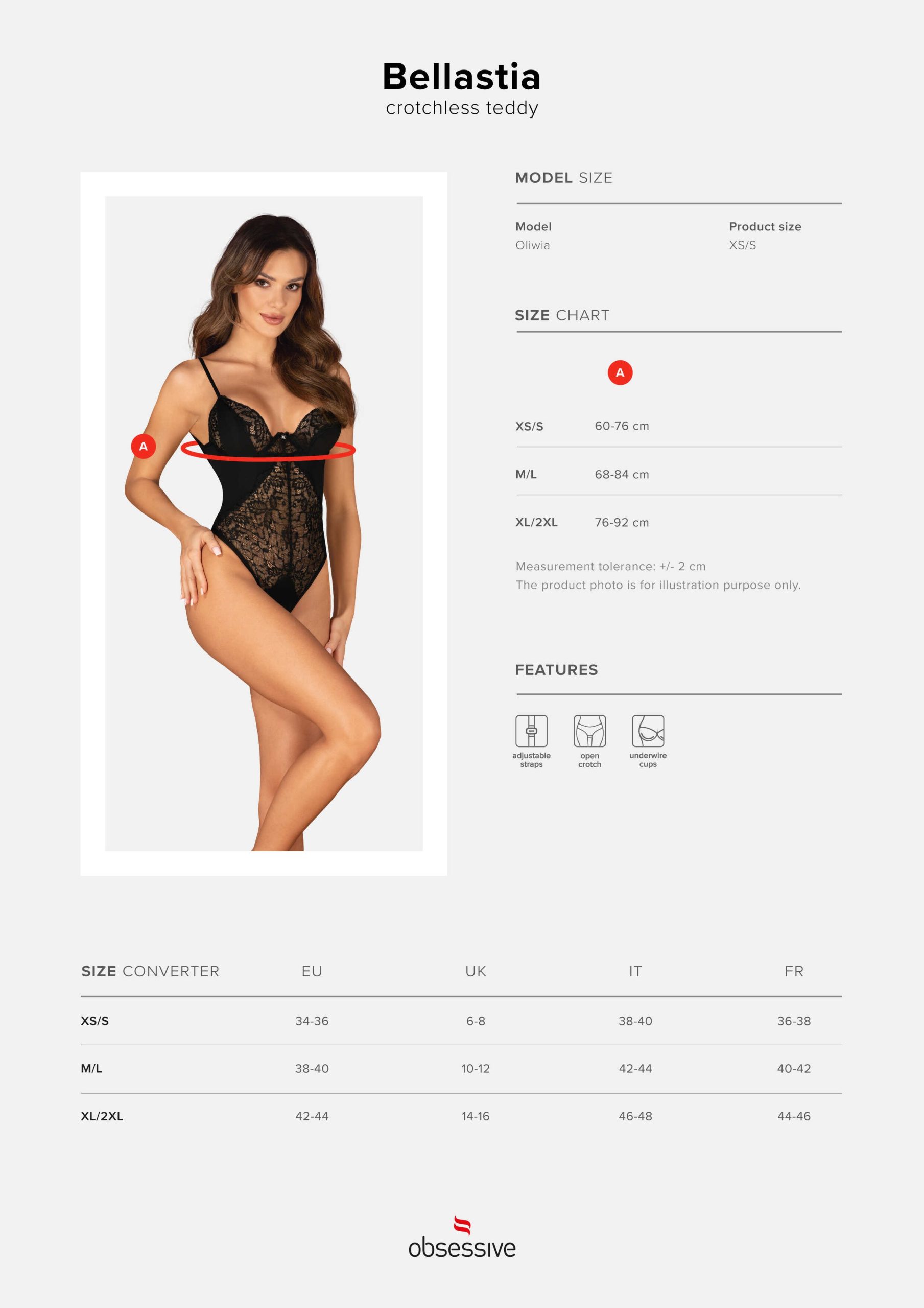 Bellastia body ouvert- Noir – Image 9