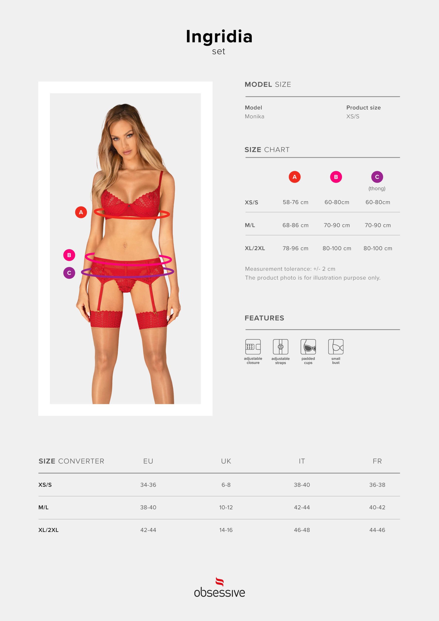 Ingridia ensemble 3 pièces - Rouge – Image 9