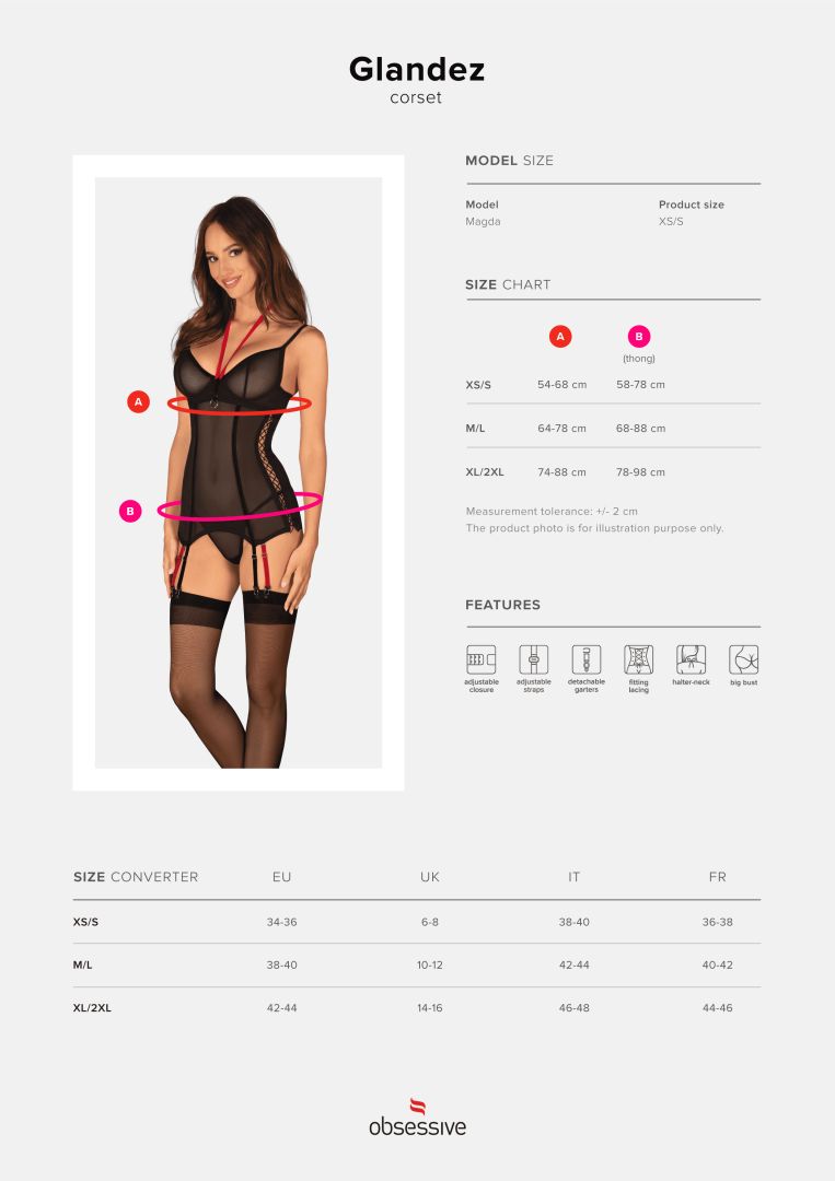 Glandez guêpière et string - Noir – Image 9