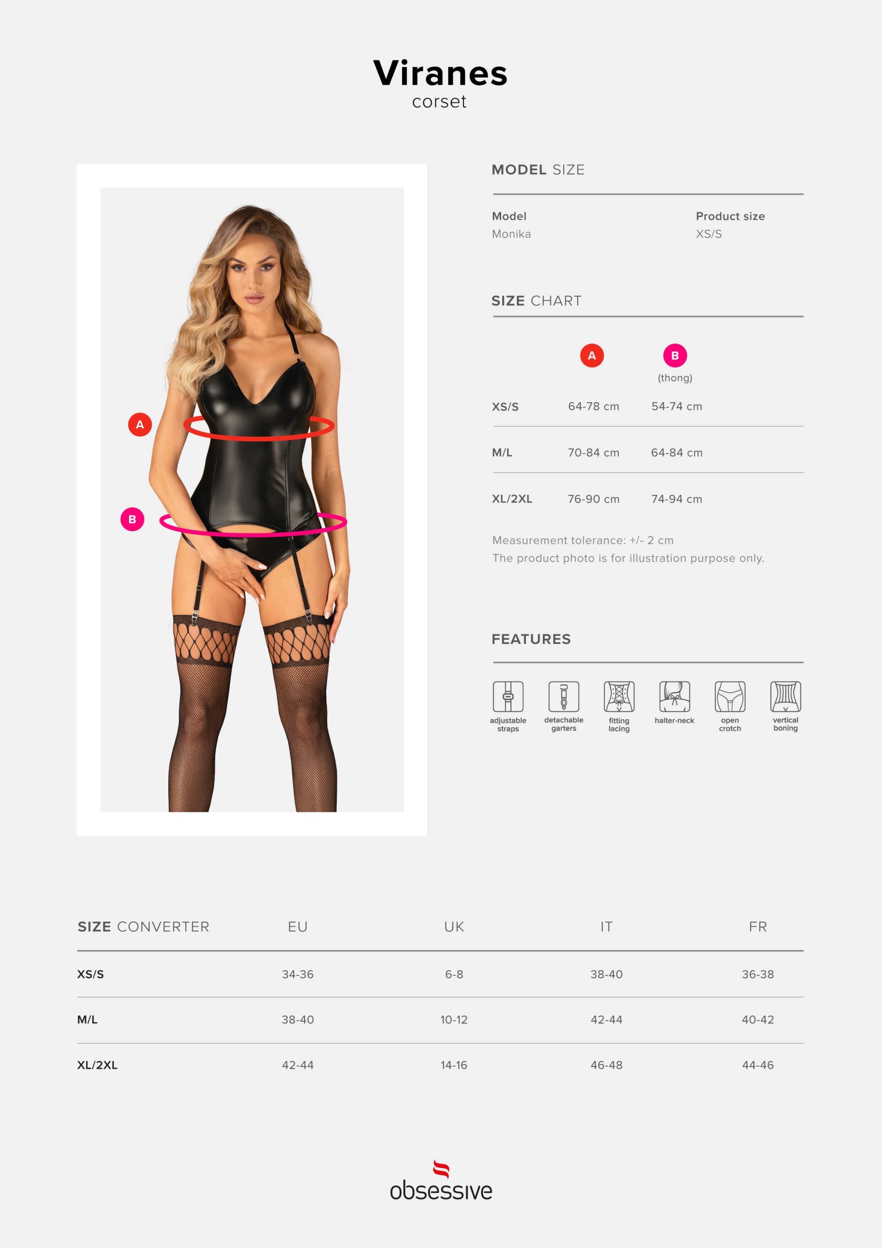 Viranes corset et string - Noir – Image 9