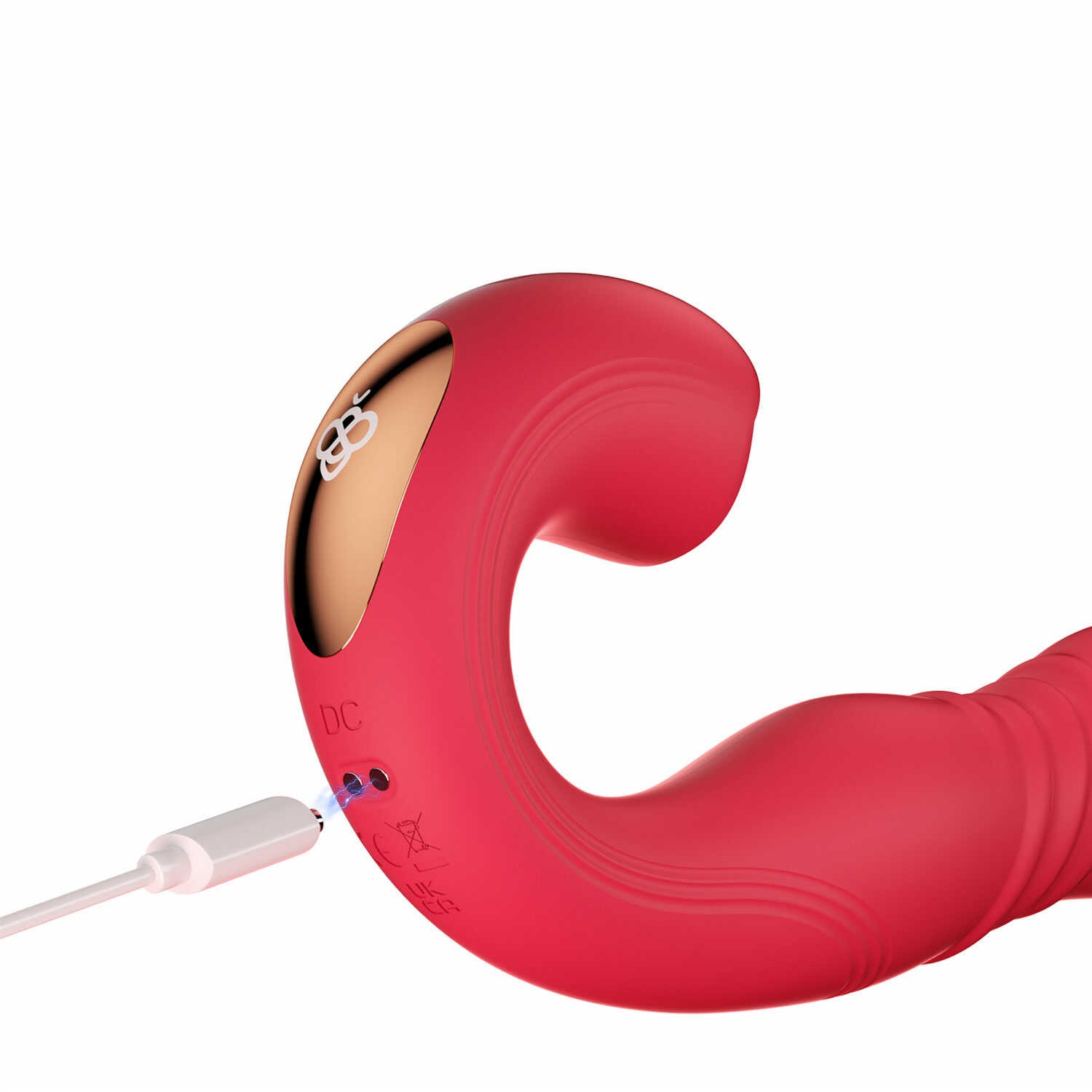 JOI THRUST 2 Bleu - Vibromasseur point G - lèche-clitoris - va et vient contrôlé par application – Image 5