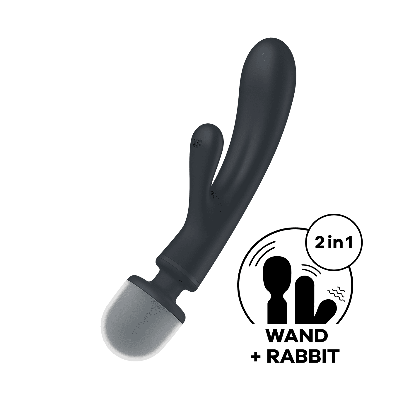 Triple lover Rabbit et Wand Satisfyer - Noir