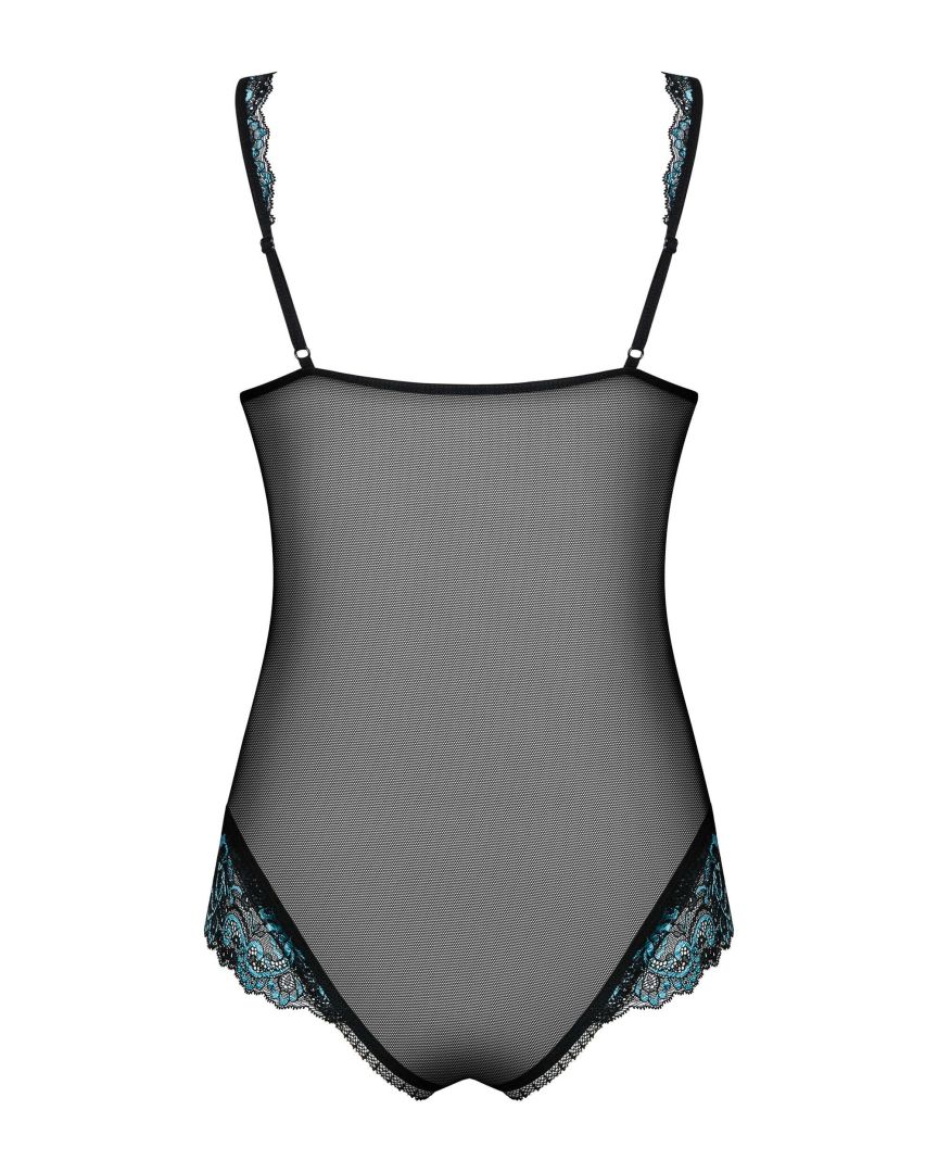 Amanta Body ouvert - Noir et Turquoise – Image 5