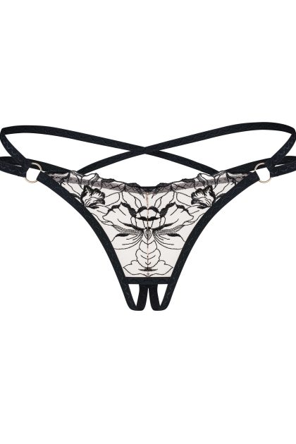 Vila blanes string ouvert - Noir