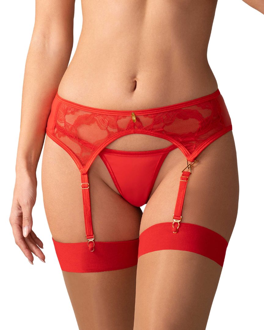 Aliosa porte-jarretelles - Rouge – Image 3