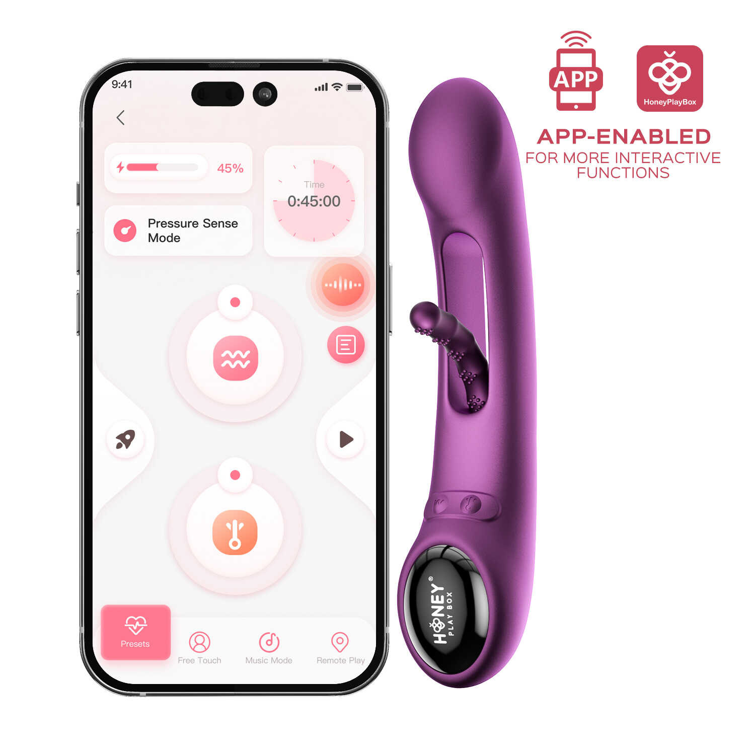 Tempo vibromasseur G-spot avec capteurs de pression et application – Image 3