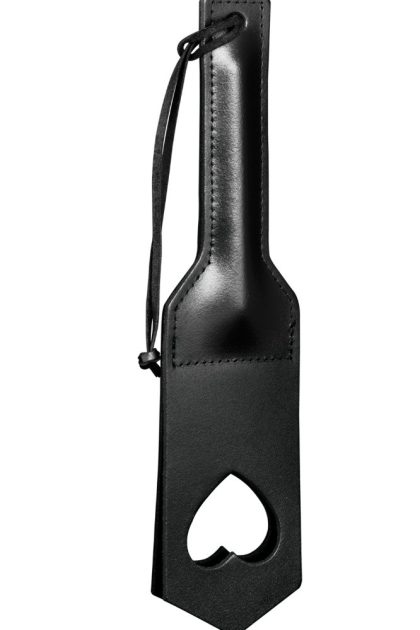 Paddle en Cuir C?ur Noir