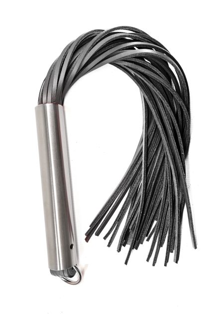 Martinet homme manche métal lanières en cuir RIGIDE