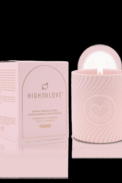 Bougie de massage Rose 220 ml - Fraises et champagne