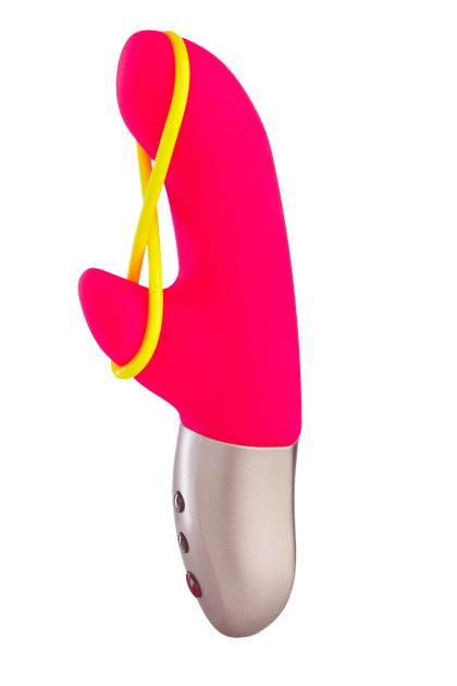 Amorino - Vibromasseur Rabbit silencieux - Rose et jaune fluo