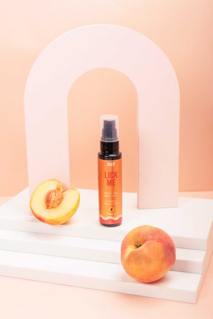 Lick me Pêche - Gel chauffant et embrassable