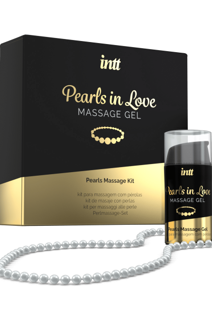 Pearls in love - Kit de massage avec collier de perles