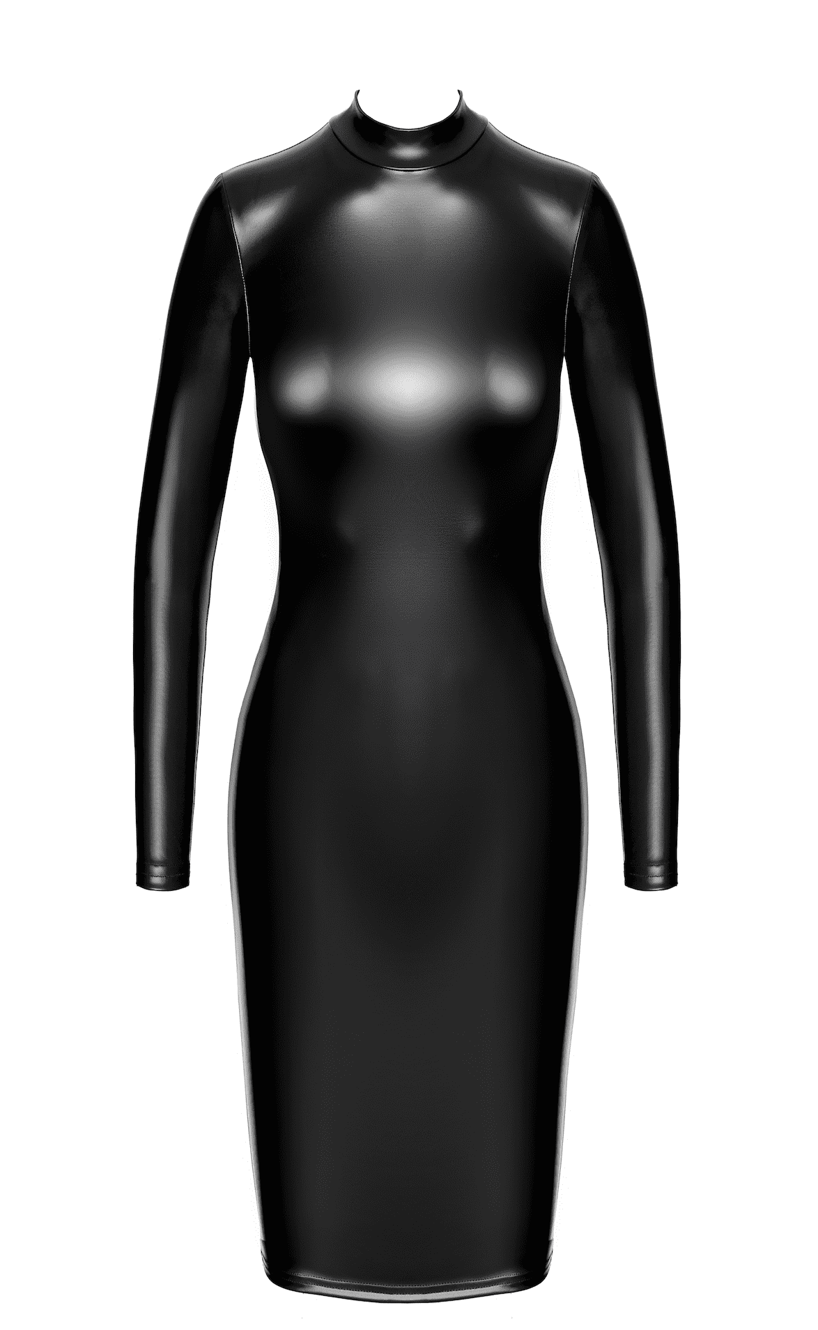 F371 Luxuria robe mi-longue cristal transparente – Image 6