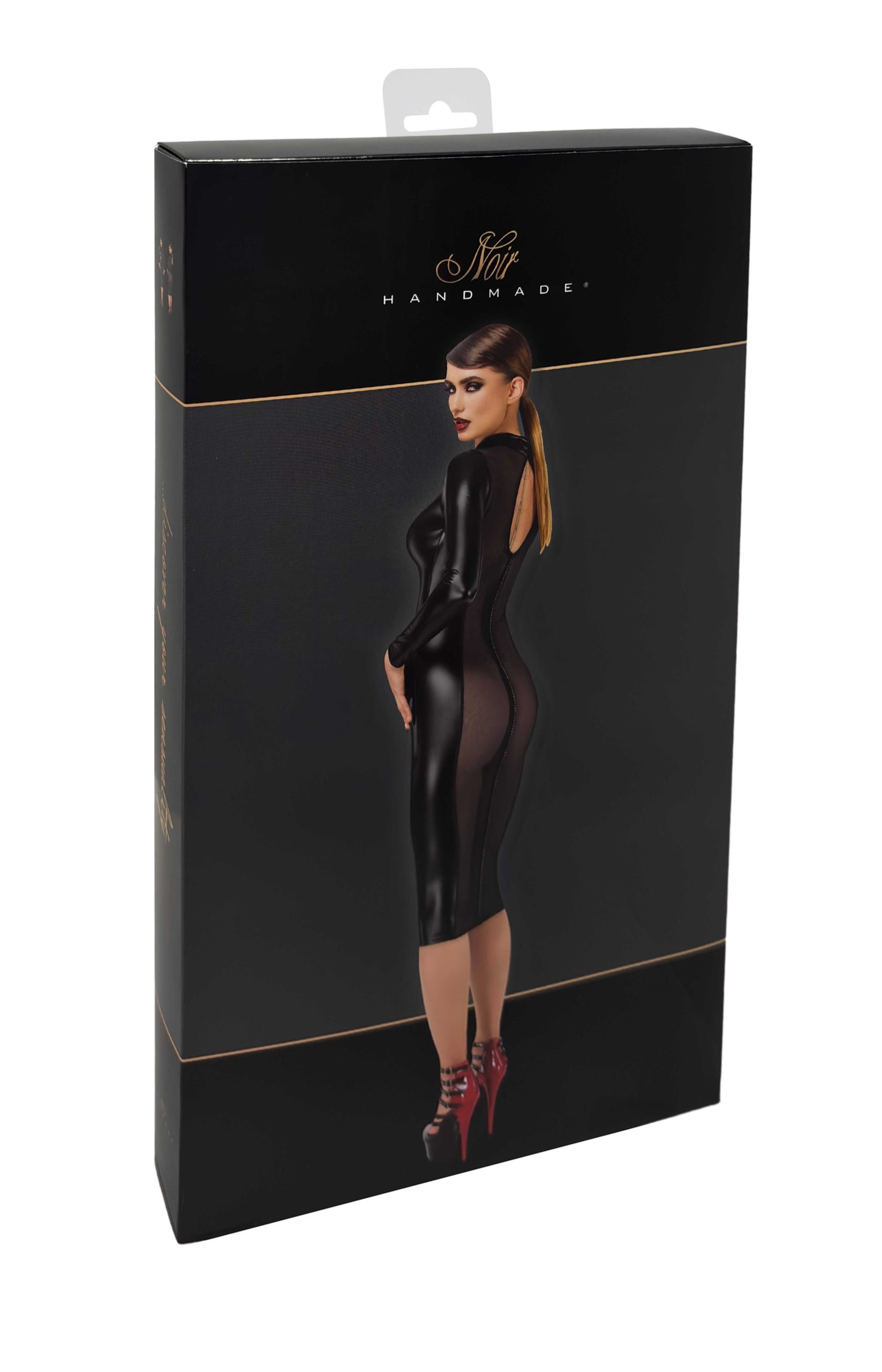 F371 Luxuria robe mi-longue cristal transparente – Image 8