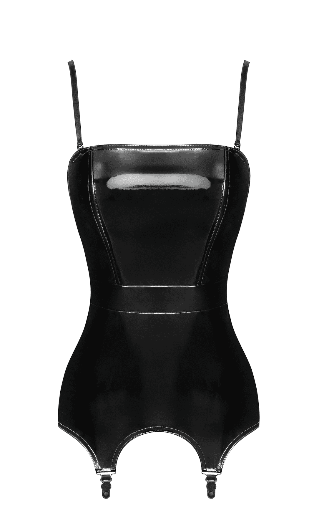 F381 Dominae Venom Corset porte jarretelles en PVC – Image 6