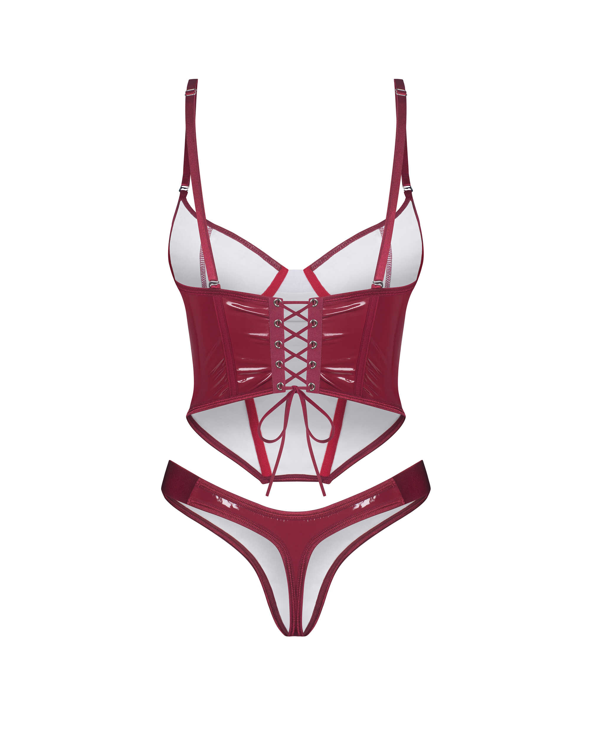 Redya Corset et string rouge – Image 7