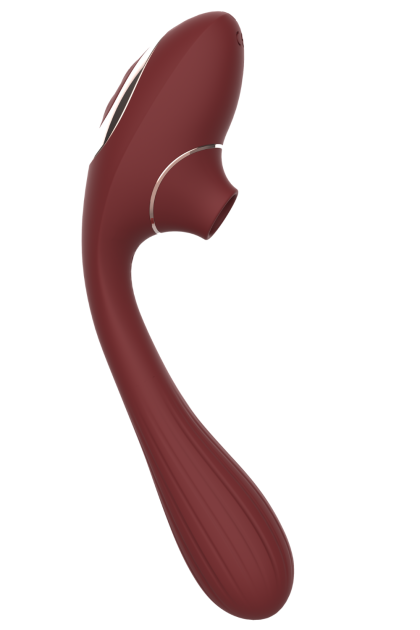 Stimulateur Clitoridien  Vibromasseur Point G 2-en-1 DINA Bordeaux