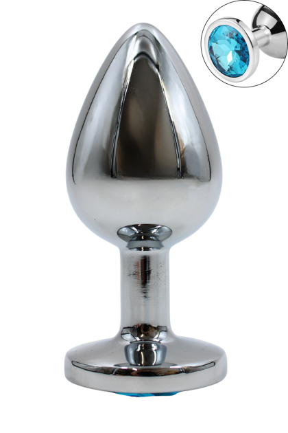 Plug bijou en aluminium bijou bleu Large HELIRA