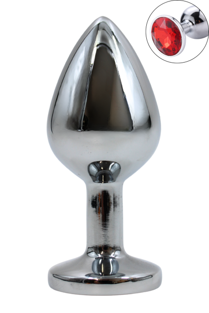 Plug bijou en aluminium bijou rouge Medium HELIRA