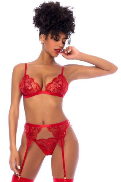 Ensemble 3 pièces rouge