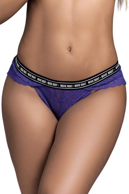 String en dentelle violet MERCREDI